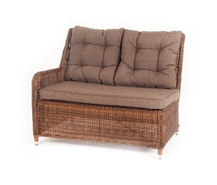 Бергамо, плетеный правый модуль дивана